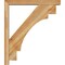 Ekena Millwork Merced Block Rough Sawn Bracket w/ Offset Brace, Western Red Cedar, 4"W x 26"D x 30"H BKT0402X26X30MRC05RWR - alternate 4